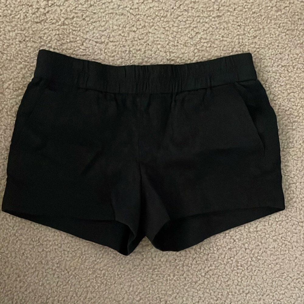 J Crew Textured Black Shorts